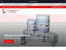 Tablet Screenshot of lwchemicals.com